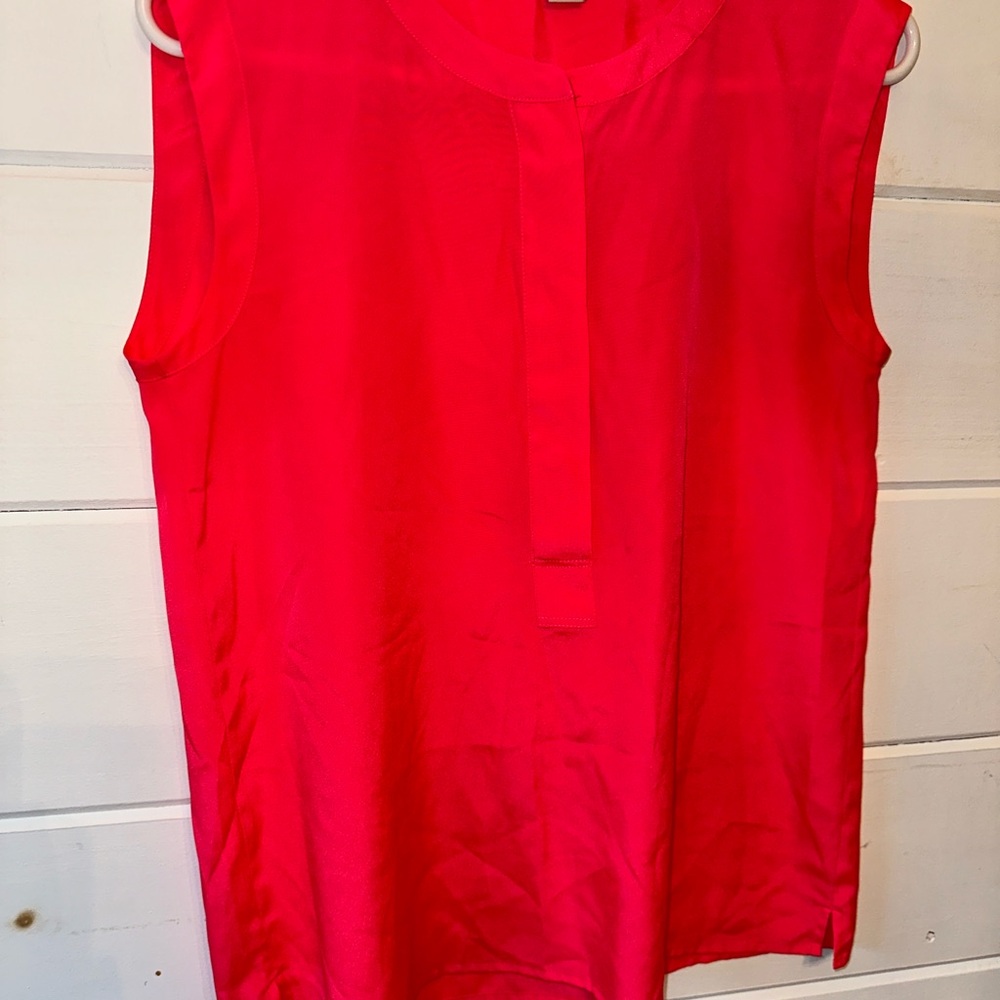JCrew Factory Sleeveless Neon Pink Top